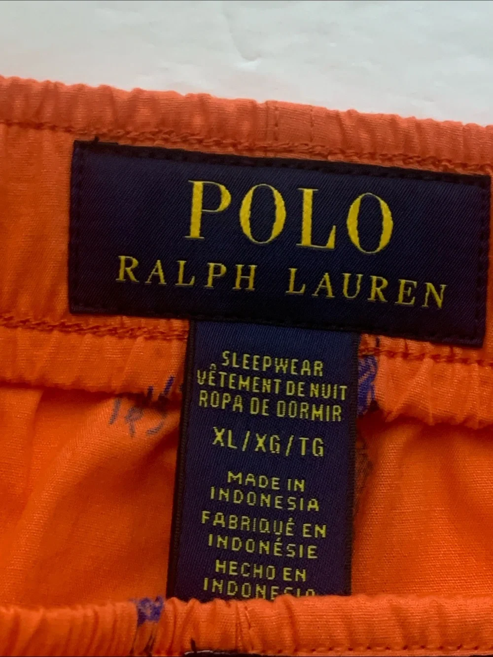 Polo Ralph Lauren Men’s Boxer Underwear Sz XL Polo Horse Shorts Orange NWT